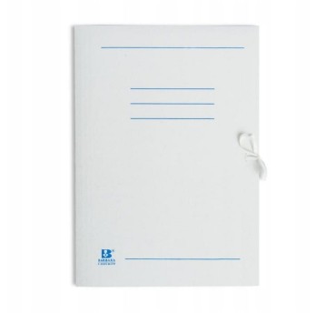 Teczka wiązana A4 BARBARA papierowa kol. biały 250g Nadruk [0821000N]
