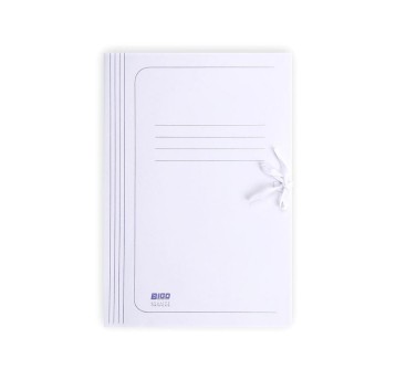 Teczka wiązana A4 BIGO karton kol. biały bezkwasowa 280g [001]