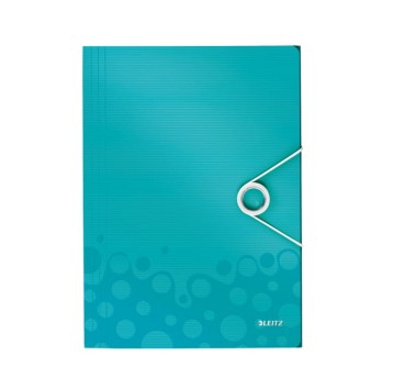 Teczka z gumką A4 15mm LEITZ WOW tworzywo sztuczne kol. turkusowy [45990051]