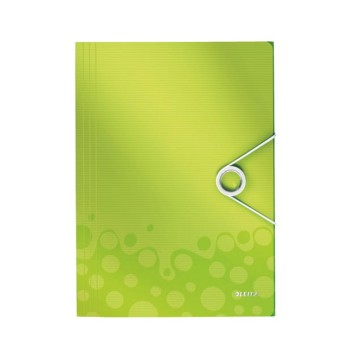 Teczka z gumką A4 15mm LEITZ WOW tworzywo sztuczne kol. zielony [45990054]