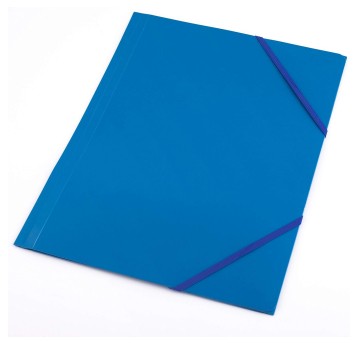 Teczka z gumką A4 30mm D.RECT tworzywo sztuczne kol. niebieski [009084]