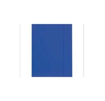 Teczka z gumką A4 BARBARA karton lakierowany kol. granatowy 350g, klejona [306]