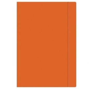 Teczka z gumką A4 BARBARA karton lakierowany kol. pomarańczowy 300g [210]