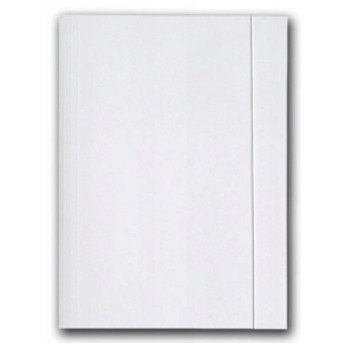 Teczka z gumką A4 BARBARA papierowa kol. biały LUX 250g [0404000]