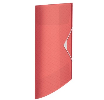 Teczka z gumką A4 ESSELTE COLOUR BREEZE tworzywo sztuczne kol. koralowy [628439]