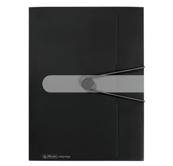 Teczka z gumką A4 HERLITZ tworzywo sztuczne kol. czarny [11205986]