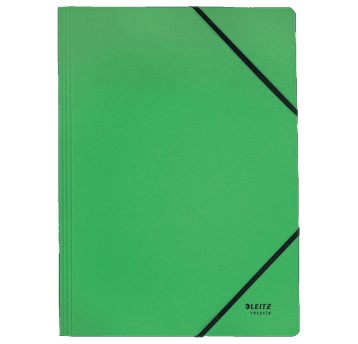 Teczka z gumką A4 LEITZ RECYCLE karton kol. zielony [39080055]