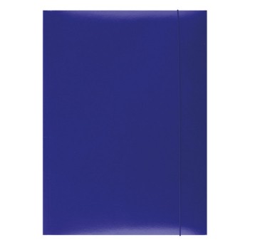 Teczka z gumką A4 OFFICE PRODUCTS karton lakierowany kol. niebieski 300g [21191131-01]