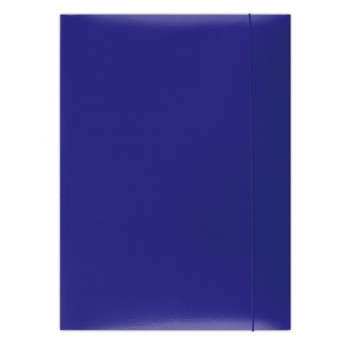 Teczka z gumką A4 OFFICE PRODUCTS karton lakierowany kol. niebieski 350g [21191141-01]