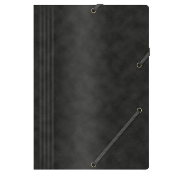 Teczka z gumką A4 OFFICE PRODUCTS preszpanowa kol. czarny 390g [21194011-05]
