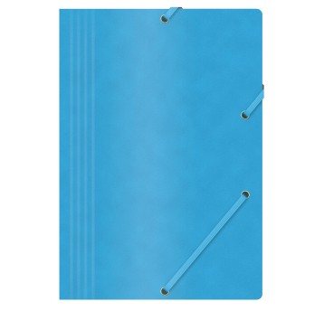 Teczka z gumką A4 OFFICE PRODUCTS preszpanowa kol. niebieski 390g [21194011-01]