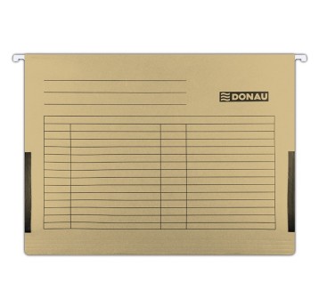 Teczka zawieszkowa z boczkami A4 DONAU karton kol. brązowy [7420905-02]