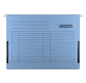 Teczka zawieszkowa z boczkami A4 DONAU karton kol. niebieski [7420905-10]