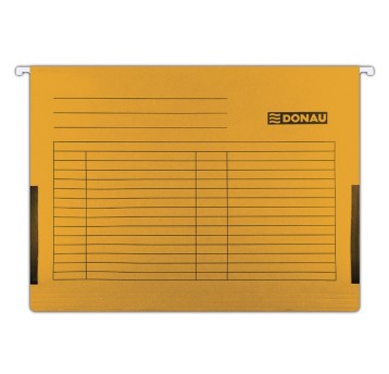 Teczka zawieszkowa z boczkami A4 DONAU karton kol. pomarańczowy [7420905-12]