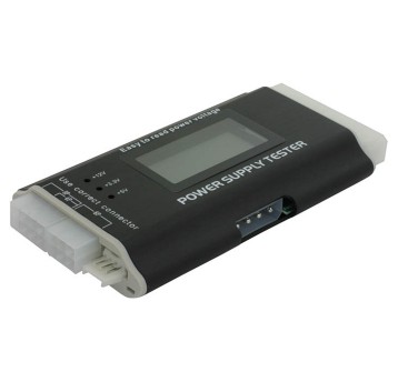 Tester zasilania komputerowego DELOCK kol. czarny ATX LCD [18159]