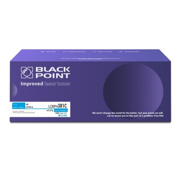 Toner BLACK POINT LCBPH381C do HP CF381A / 312A cyan 3000 str.
