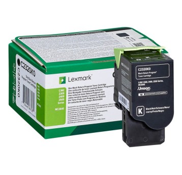 Toner LEXMARK C2320K0 black 1000 str.