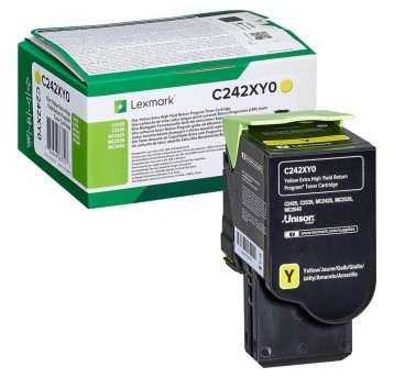 Toner LEXMARK C242XY0 yellow 3500 str.
