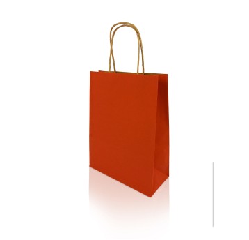 Torebka prezentowa papierowa z rączką 185 x 240 x 80mm BONG H-GREEN kol. czerwony 90g [12922]