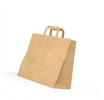 Torebka prezentowa papierowa z rączką 320 x 200 x 320mm NC KOPERTY kol. biały 70g z uchem płaskim [212113010]