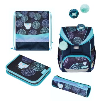 Tornister szkolny z wyposażeniem HERLITZ ULTRALIGHT PLUS FLOWER OWL [50037681]