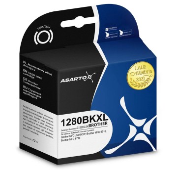 Tusz ASARTO AS-B1280BKXL do Brother LC-1280XL-BK black 75ml 2400 str.