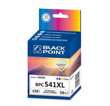 Tusz BLACK POINT BPC541XL do Canon CL-541XL / 5226B001 CMY 19ml 630 str.