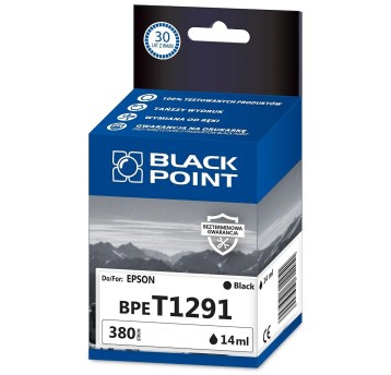 Tusz BLACK POINT BPET1291 do Epson T1291 / C13T12914012 black 14ml 380 str.