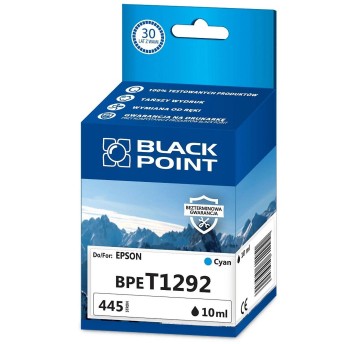 Tusz BLACK POINT BPET1292 do Epson T1292 / C13T12924012 cyan 10ml 445 str.