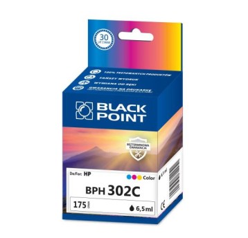 Tusz BLACK POINT BPH302C do HP F6U65AE / 302 CMY 6,5ml 175 str.
