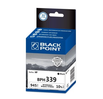 Tusz BLACK POINT BPH339 do HP C8767EE / 339 black 32ml 945 str.