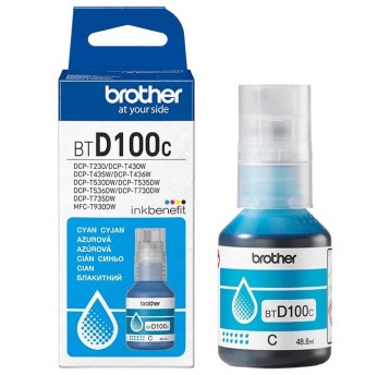 Tusz BROTHER BT-D100C cyan 48,8ml 5000 str.