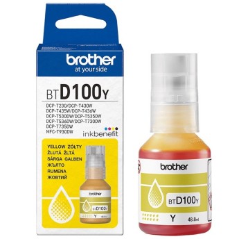 Tusz BROTHER BT-D100Y yellow 48,8ml 5000 str.
