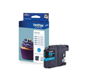 Tusz BROTHER LC-123C cyan 5,7ml 600 str.
