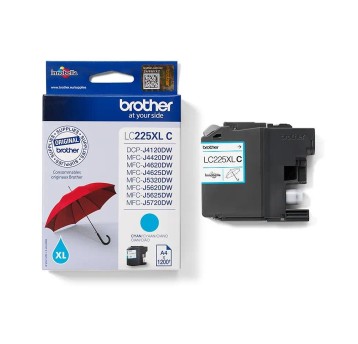 Tusz BROTHER LC-225XL-C cyan 11,8ml 1200 str.