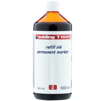 Tusz do napełniania markerów EDDING T1000 końcówka kol. czerwony 1000ml do Edding 11