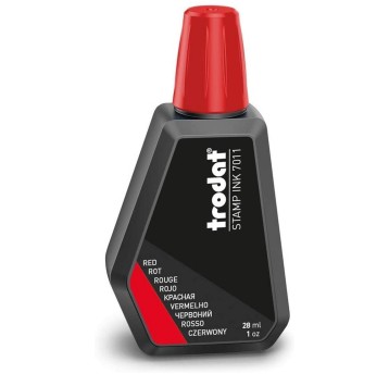 Tusz do pieczątek gumowych 28ml TRODAT kol. czerwony [7011]