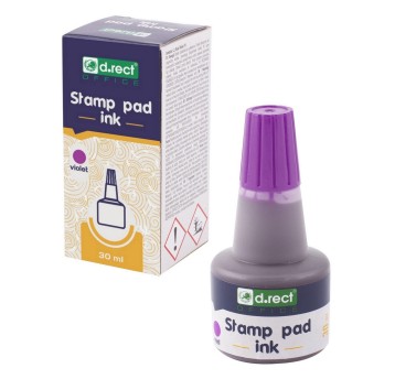 Tusz do pieczątek gumowych 30ml D.RECT kol. fioletowy [105303]