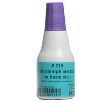 Tusz do pieczątek metalowych 25ml NORIS kol. fioletowy [210]