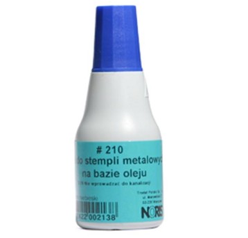 Tusz do pieczątek metalowych 25ml NORIS kol. niebieski [210]