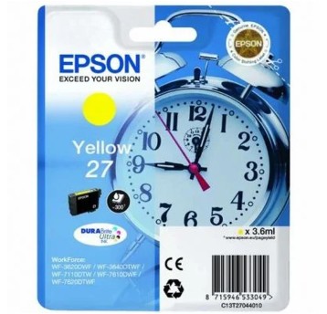 Tusz EPSON 27Y / T2704 / C13T27044012 yellow 3,6ml 300 str. | C13T27044010 |