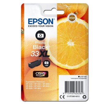 Tusz EPSON 33XL / T3361 / C13T33614012 photo black 8,1ml 400 str.