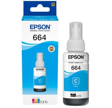 Tusz EPSON 664C / T6642 / C13T66424A cyan 70ml 6400 str.