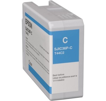 Tusz EPSON SJIC36P-C / T44C2 / C13T44C240 cyan 80ml