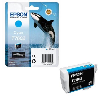 Tusz EPSON T7602 / C13T76024010 cyan 25,9ml 2200 str.