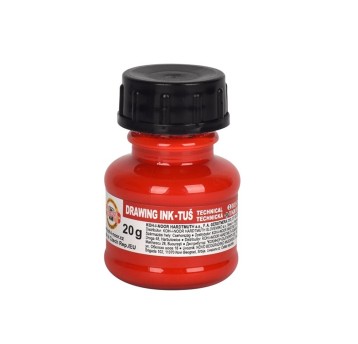 Tusz kreślarski 20ml KOH-I-NOOR kol. czerwony [141724]
