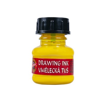 Tusz kreślarski 20ml KOH-I-NOOR kol. żółty neonowy [1417900]