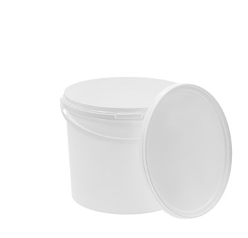 Wiadro uniwersalne plastik 5L BENBOW kol. biały do żywności, atest PZH