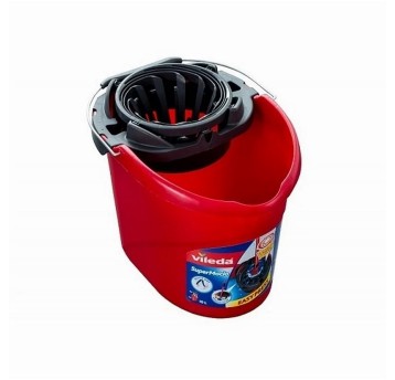 Wiadro z wyciskaczem okrągłym plastik 15L VILEDA kol. czerwony [3792]