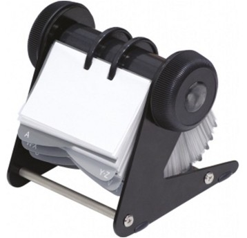 Wizytownik obrotowy DONAU 400 wizytówek kol. czarny [1394001PL-01]